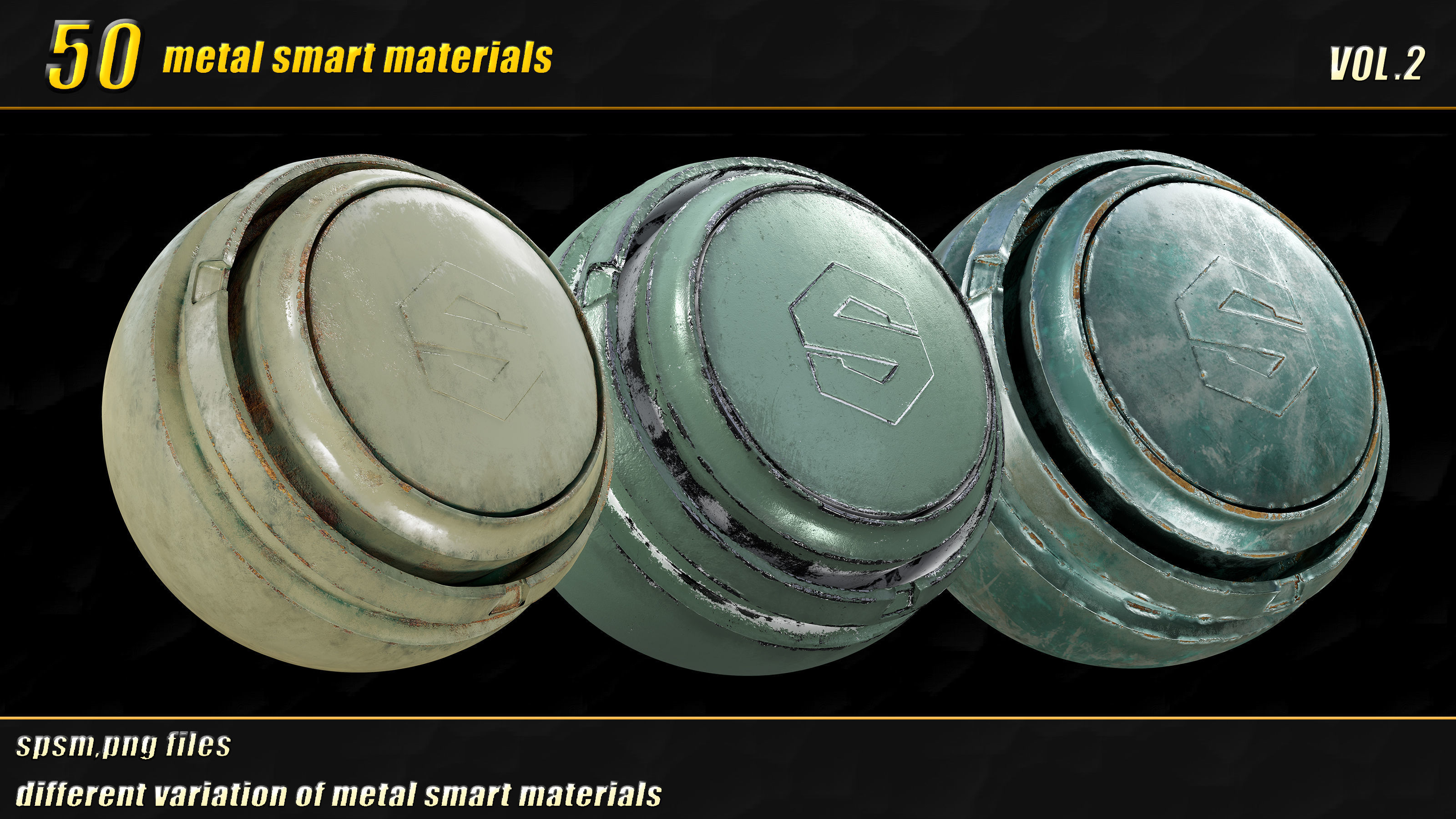 50 high detail metal smart materials  vol02 Texture_13