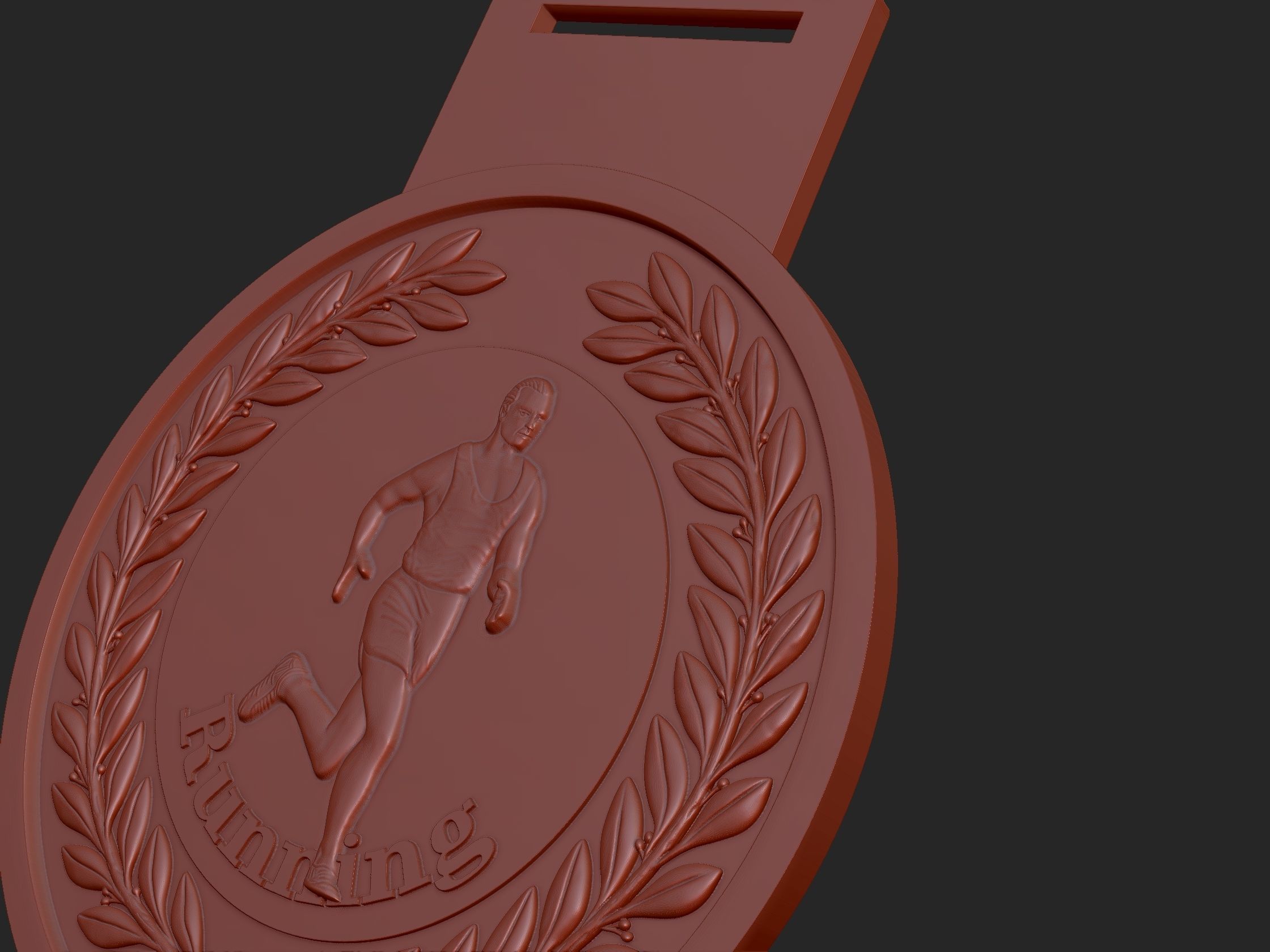 Men Running Award Medals 3D print model_6