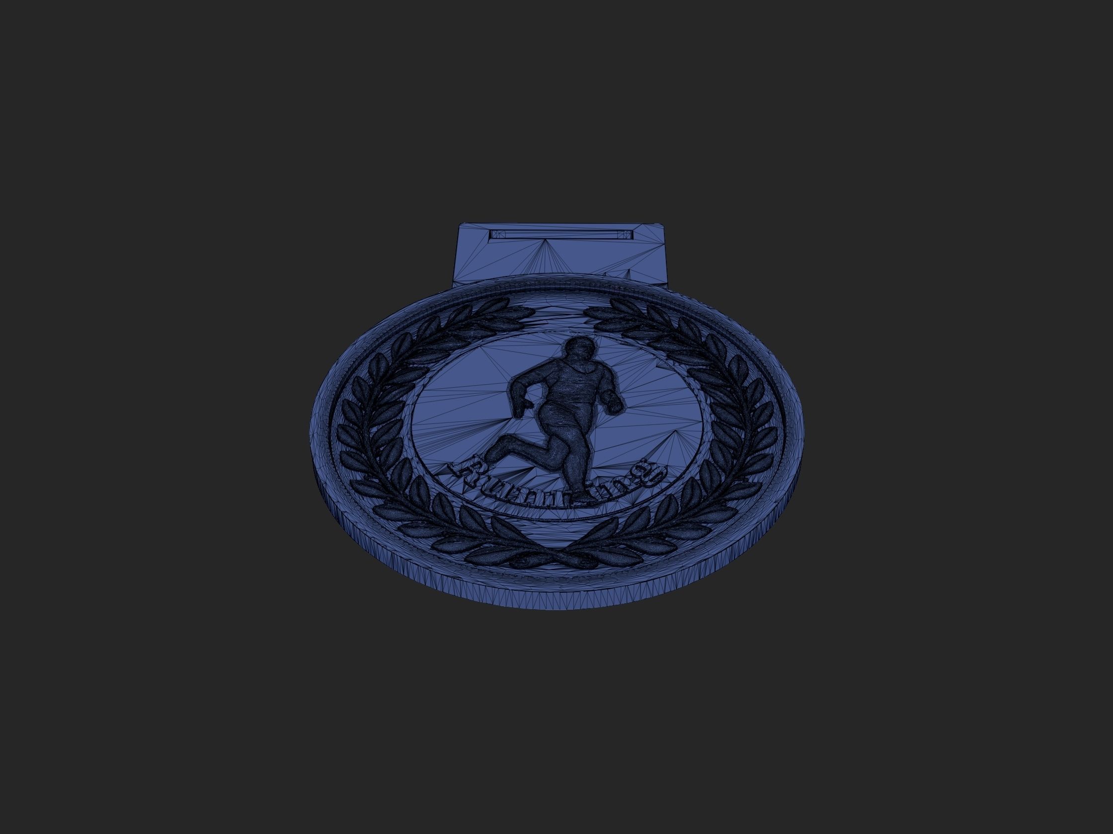 Men Running Award Medals 3D print model_5