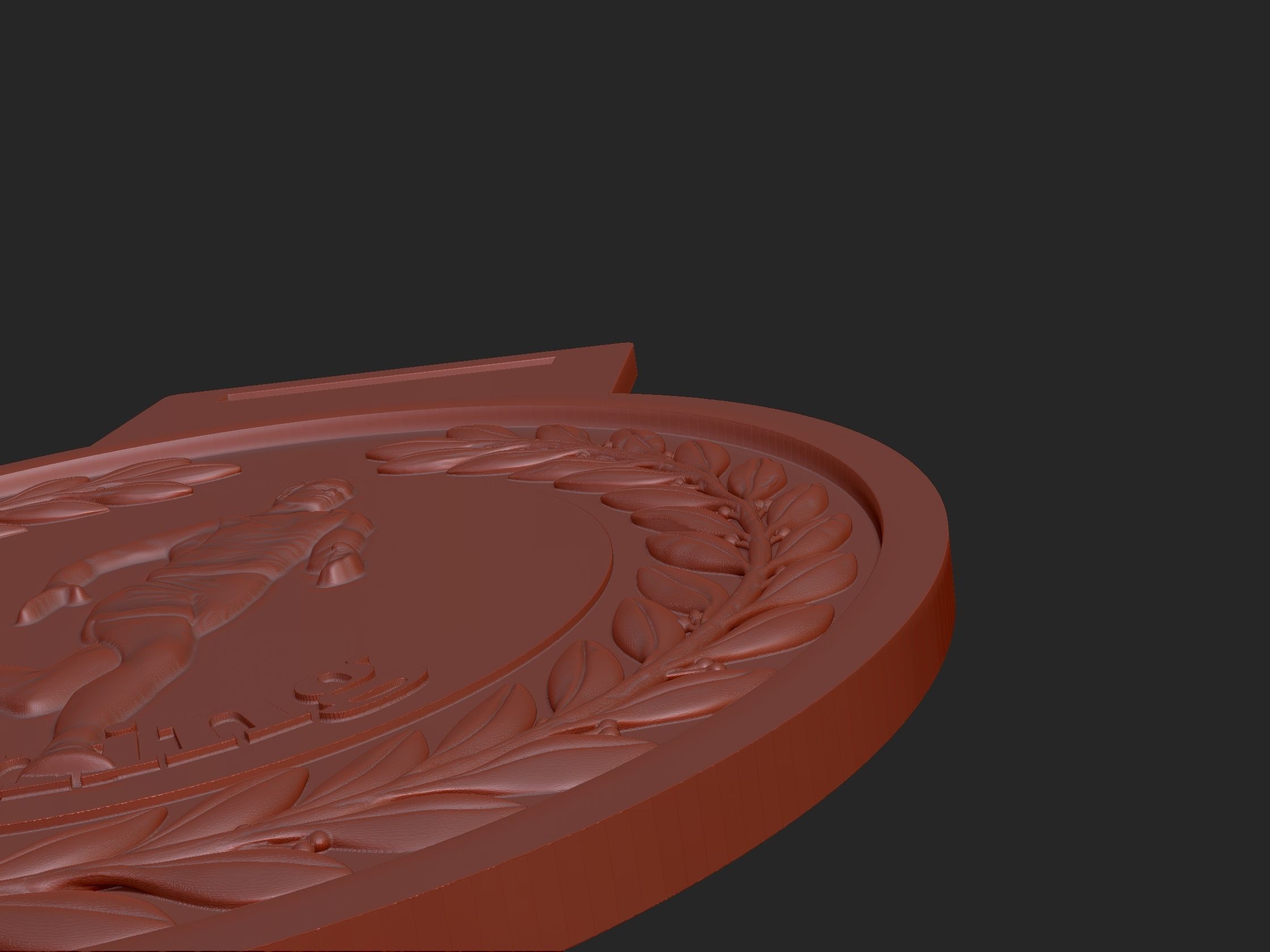 Men Running Award Medals 3D print model_8