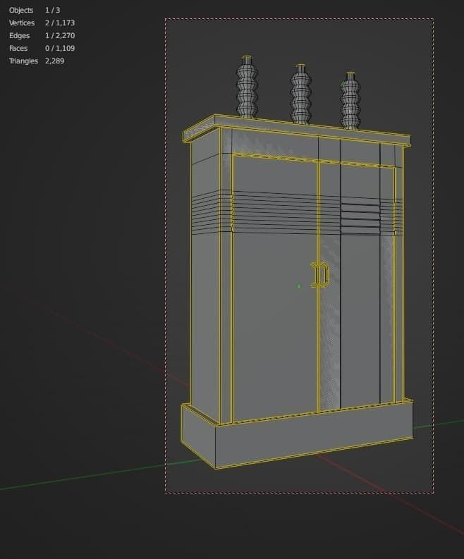 Electrical Control Box Free low-poly 3D model_4