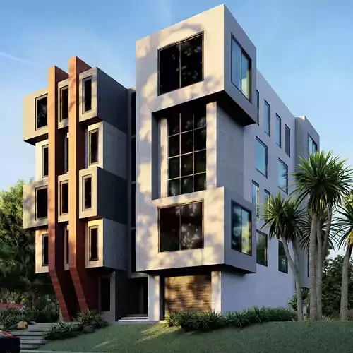 Modern Building  N6 3D model
