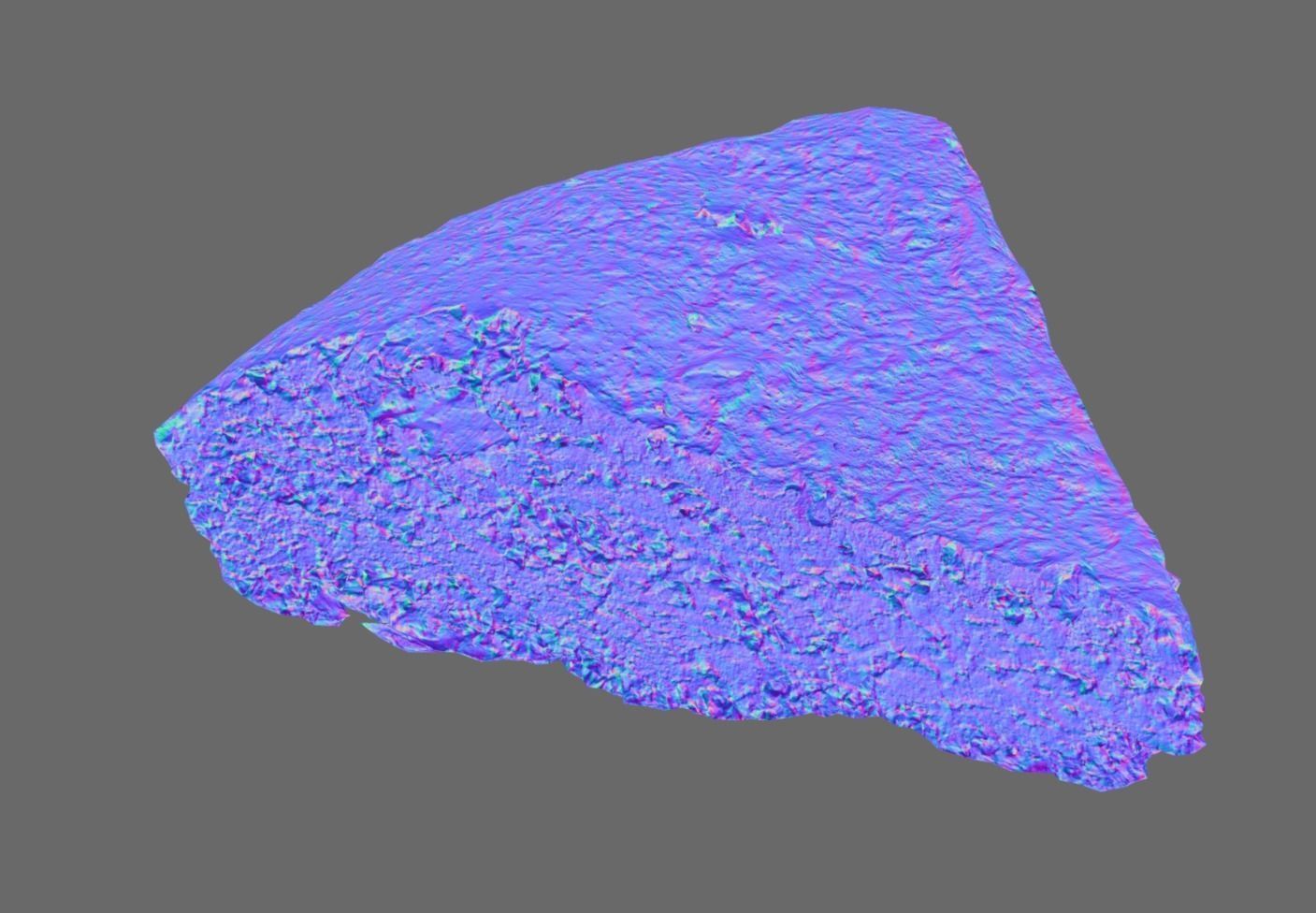 Slice of chocolate cake 3D model_6