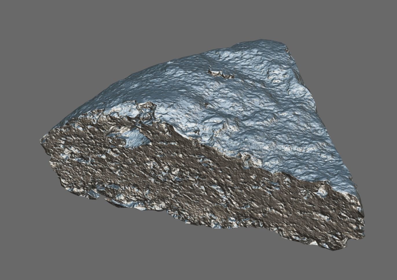 Slice of chocolate cake 3D model_4