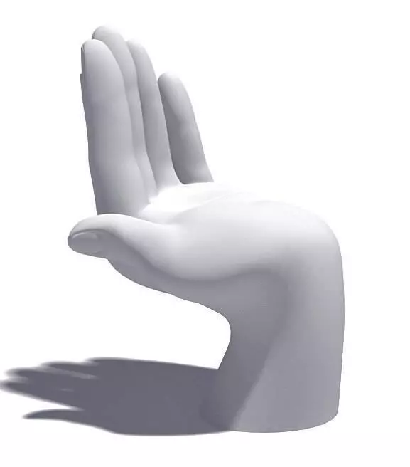 Hand Statue 3D model_0