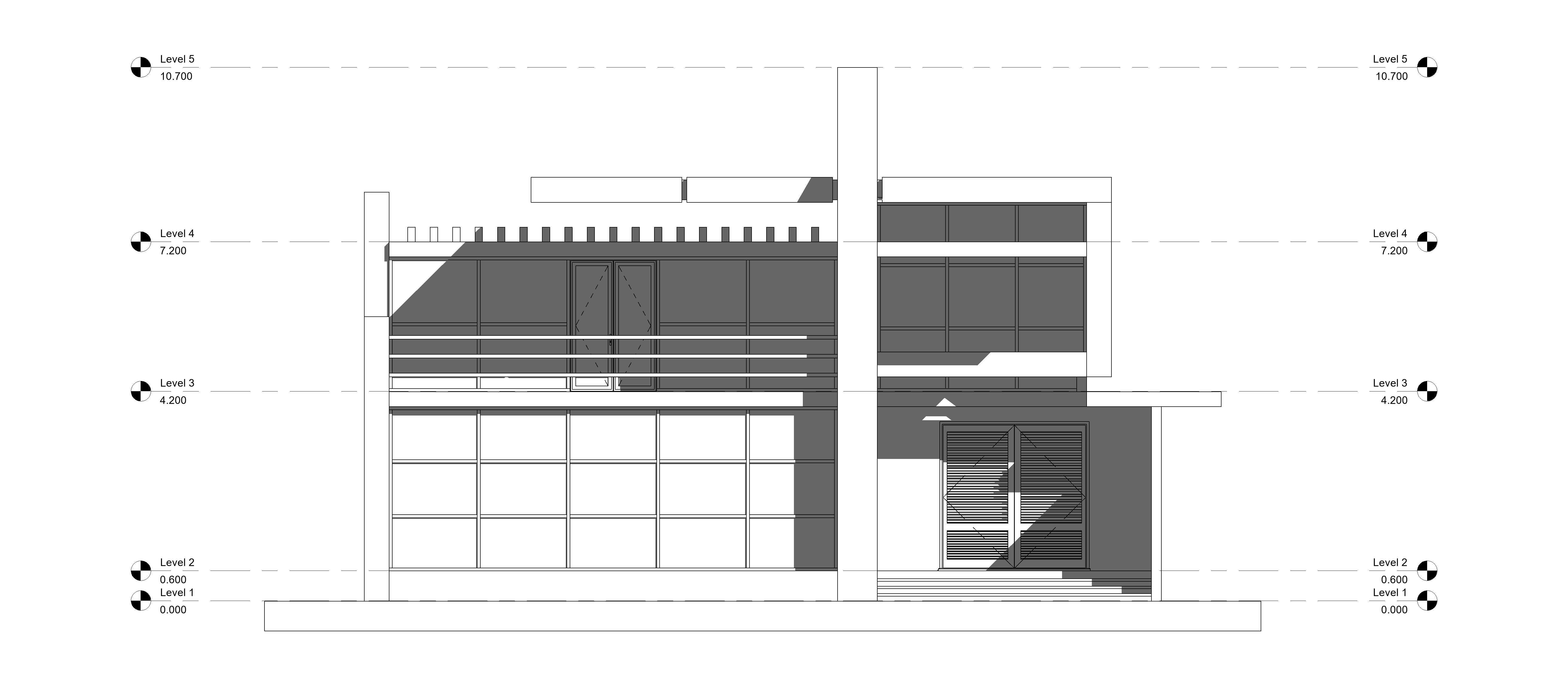 Modern Building  N4 3D model_8