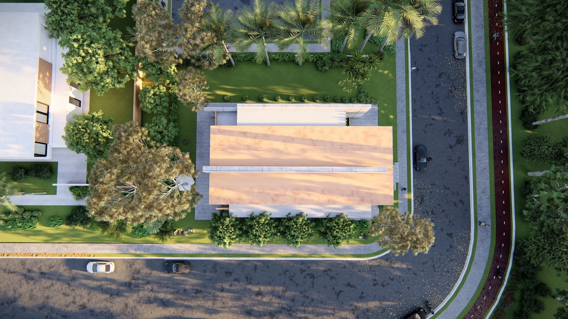 Modern Building  N4 3D model_6