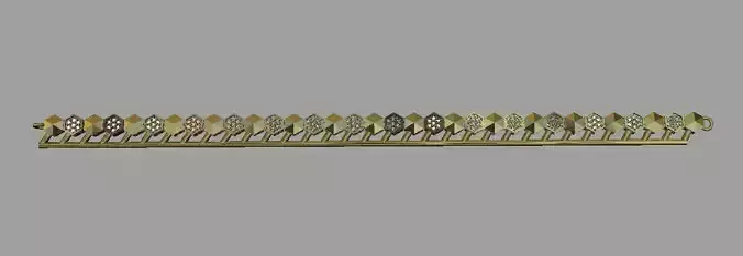 One piece fusion chain is cast directly 3D print model