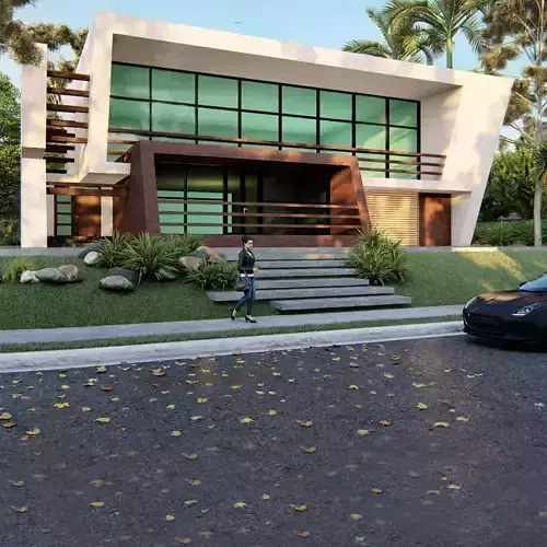 Modern Building  N5 3D model
