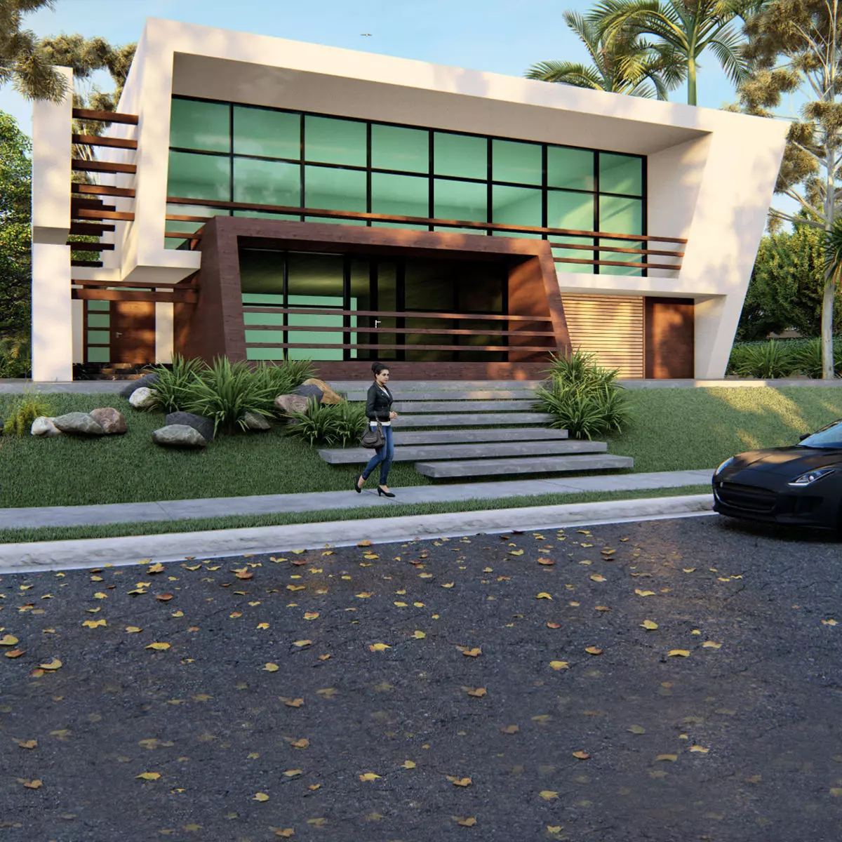 Modern Building N5 3D model