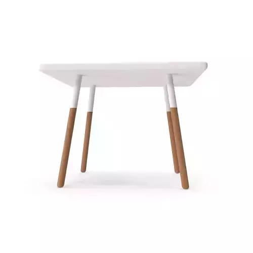 Kids 3 Piece Dipped Table White