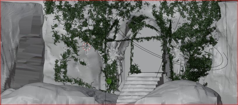 Ancient gate 3D model_4