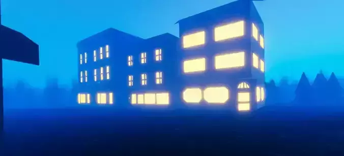 Low poly building pack