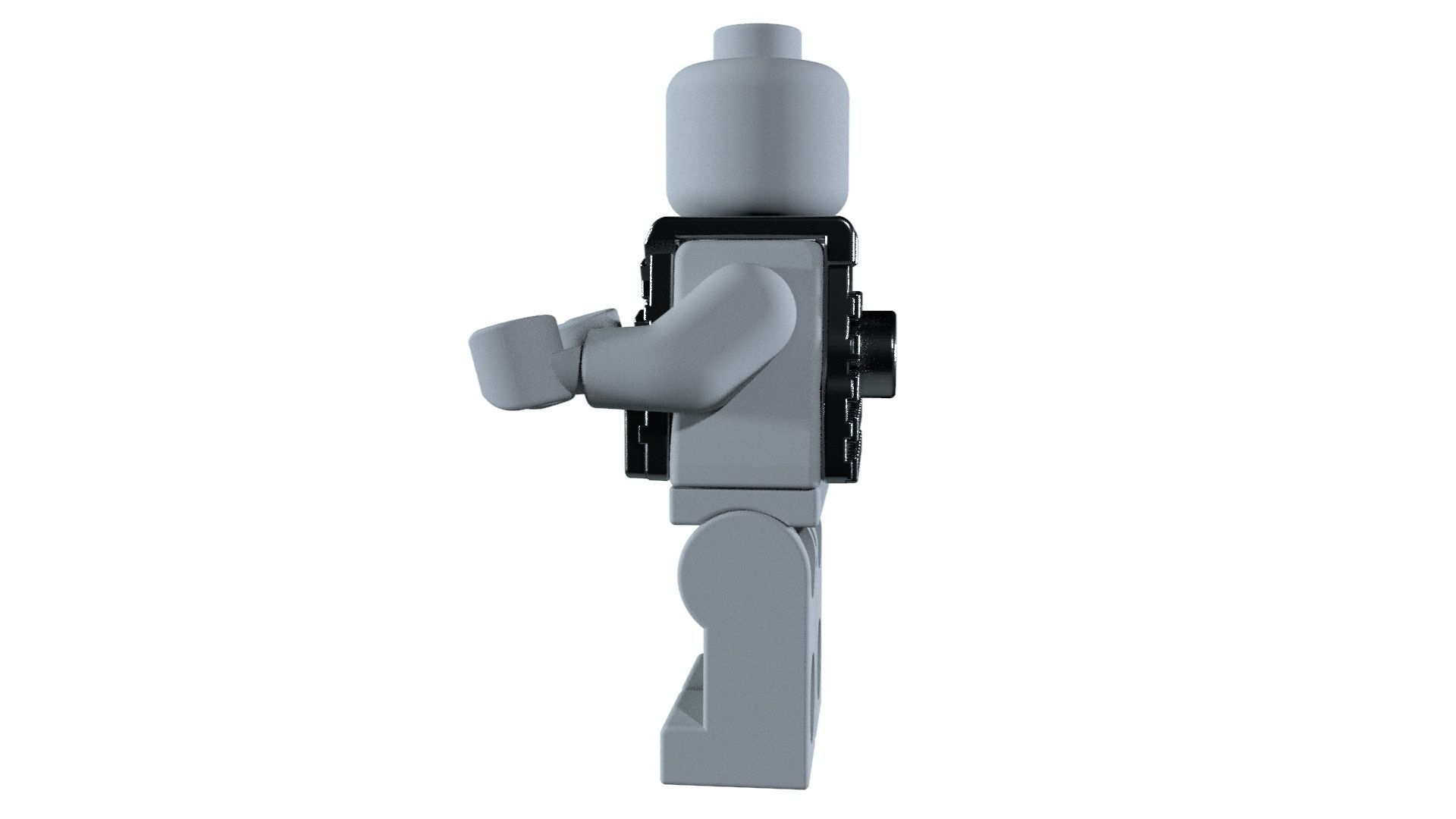 Lego body armor matches real object lego brick 3D model_1