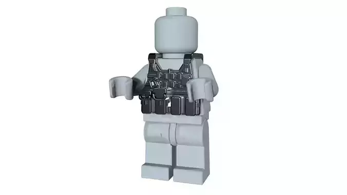 Lego body armor matches real object lego brick