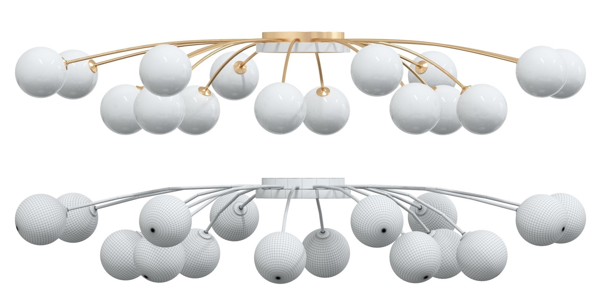 Ceiling Chandelier 3D model_4