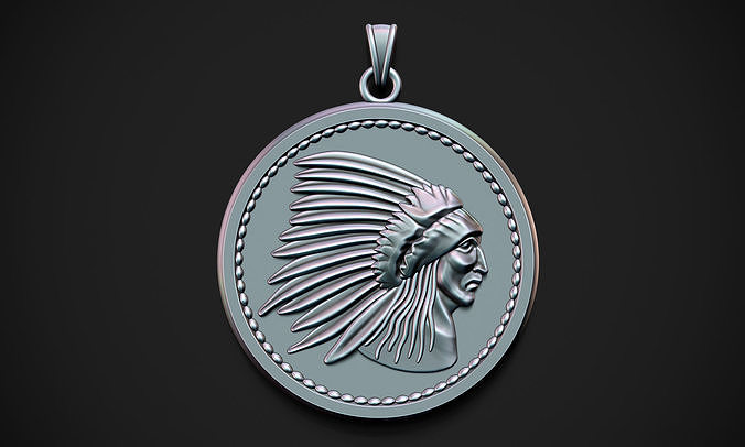 Indian small Pendant 3D print model