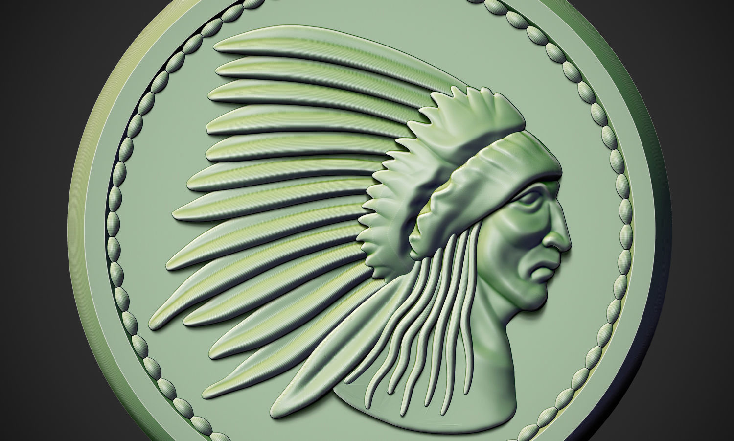 Indian small Pendant 3D print model_2