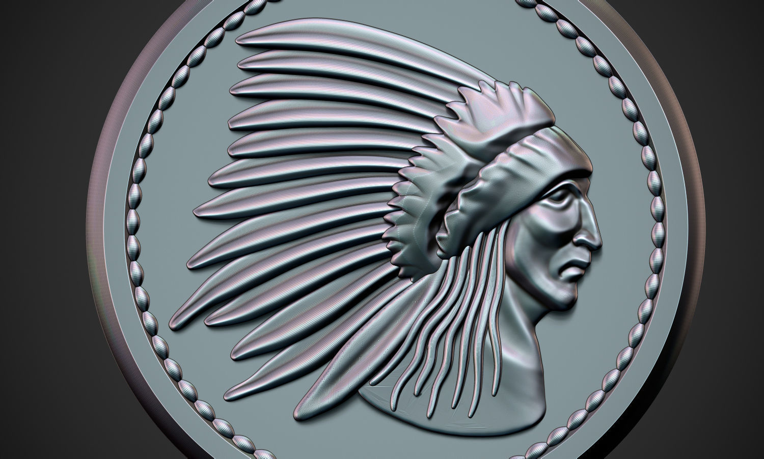 Indian small Pendant 3D print model_8