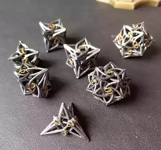 Dice Celtic Style 3D print model