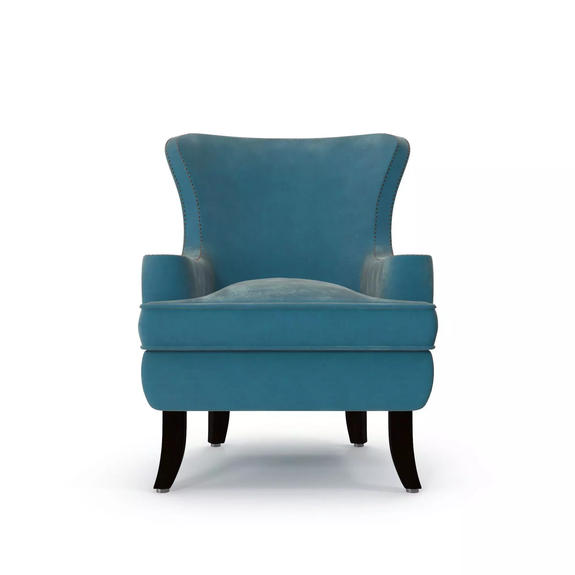 Pacific Blue Elliott Wing back Chair Free 3D model