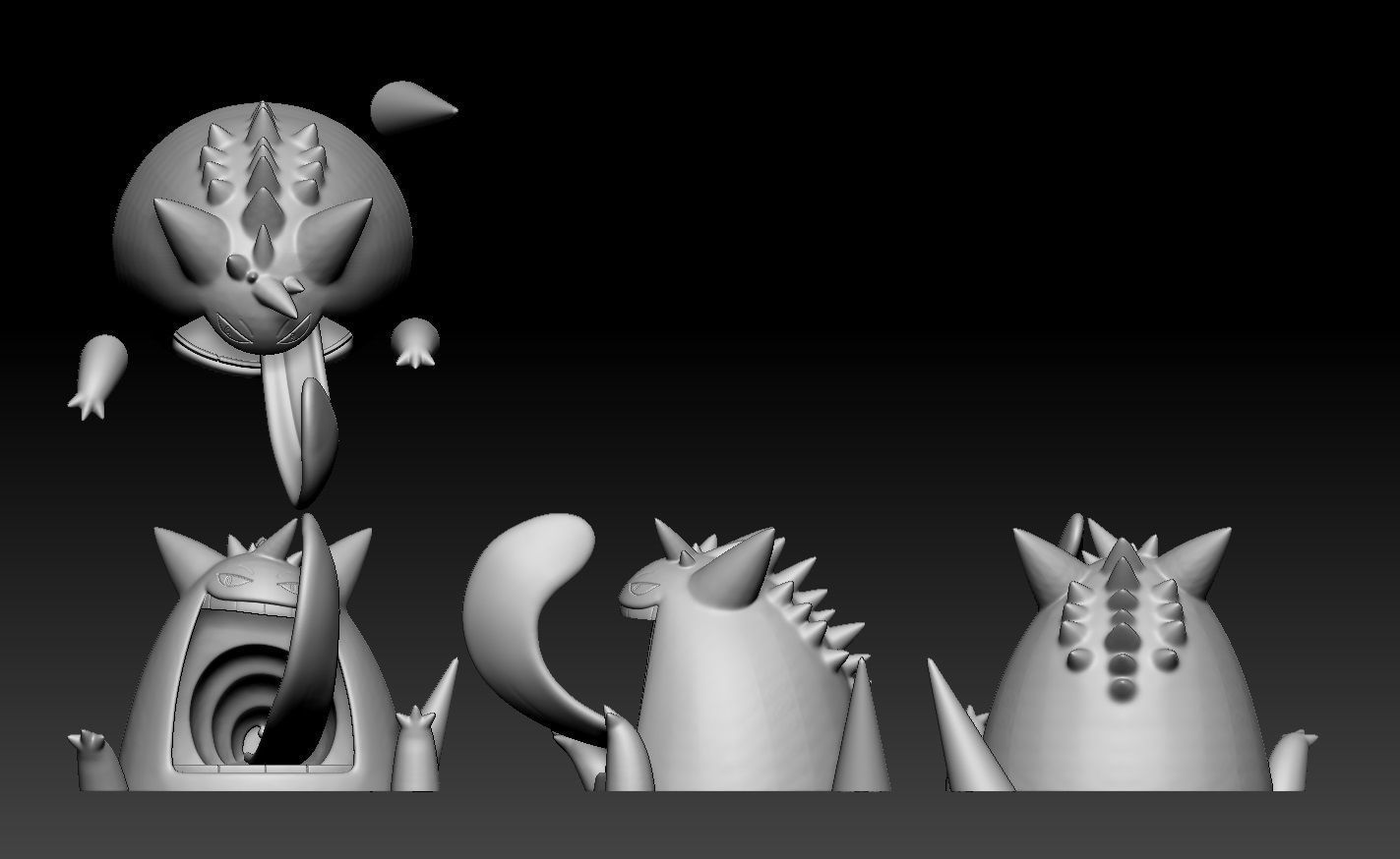 Pokemon Gigantamax Gengar 3D print model_1
