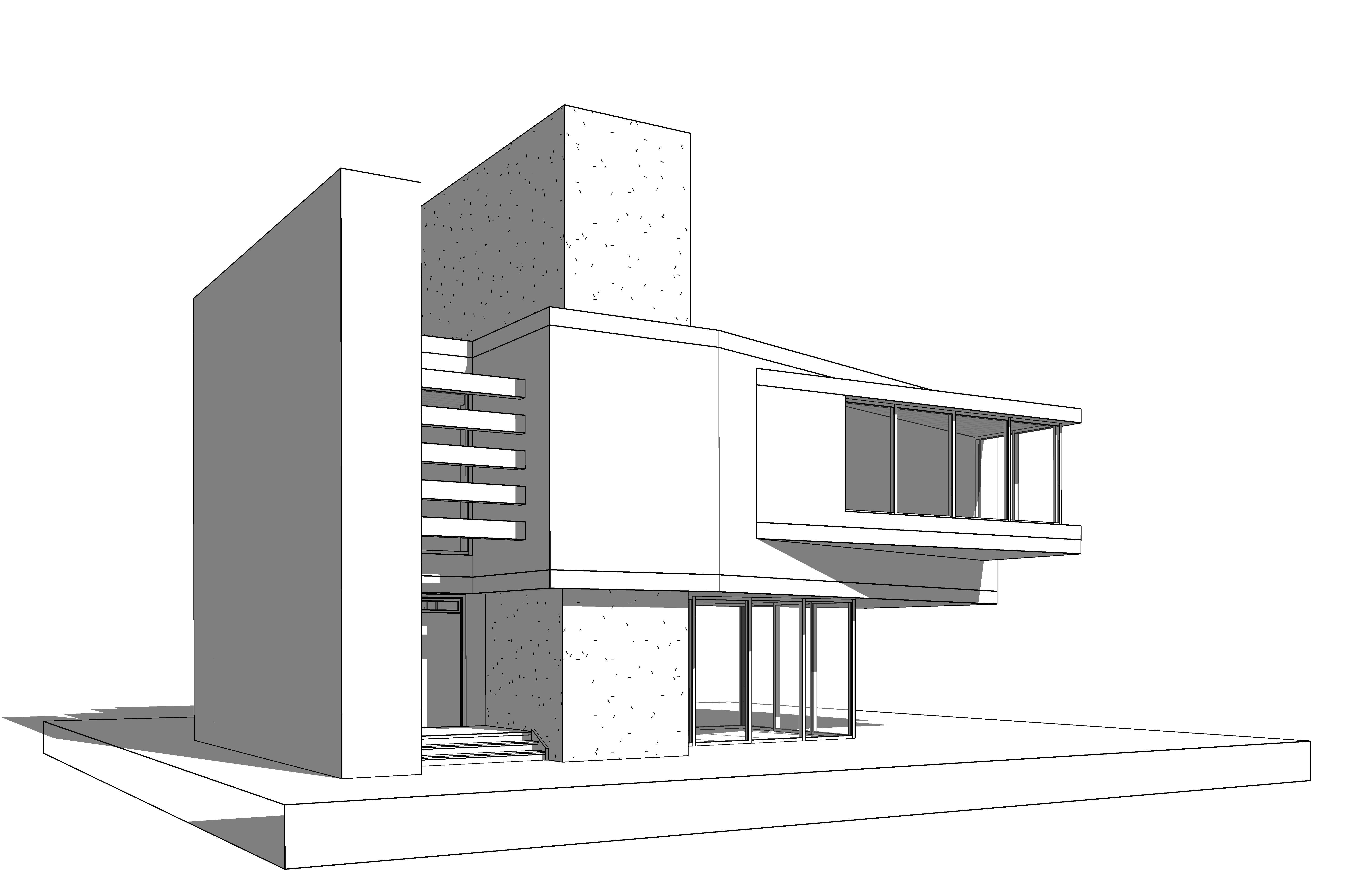Modern Building  N11 3D model_13