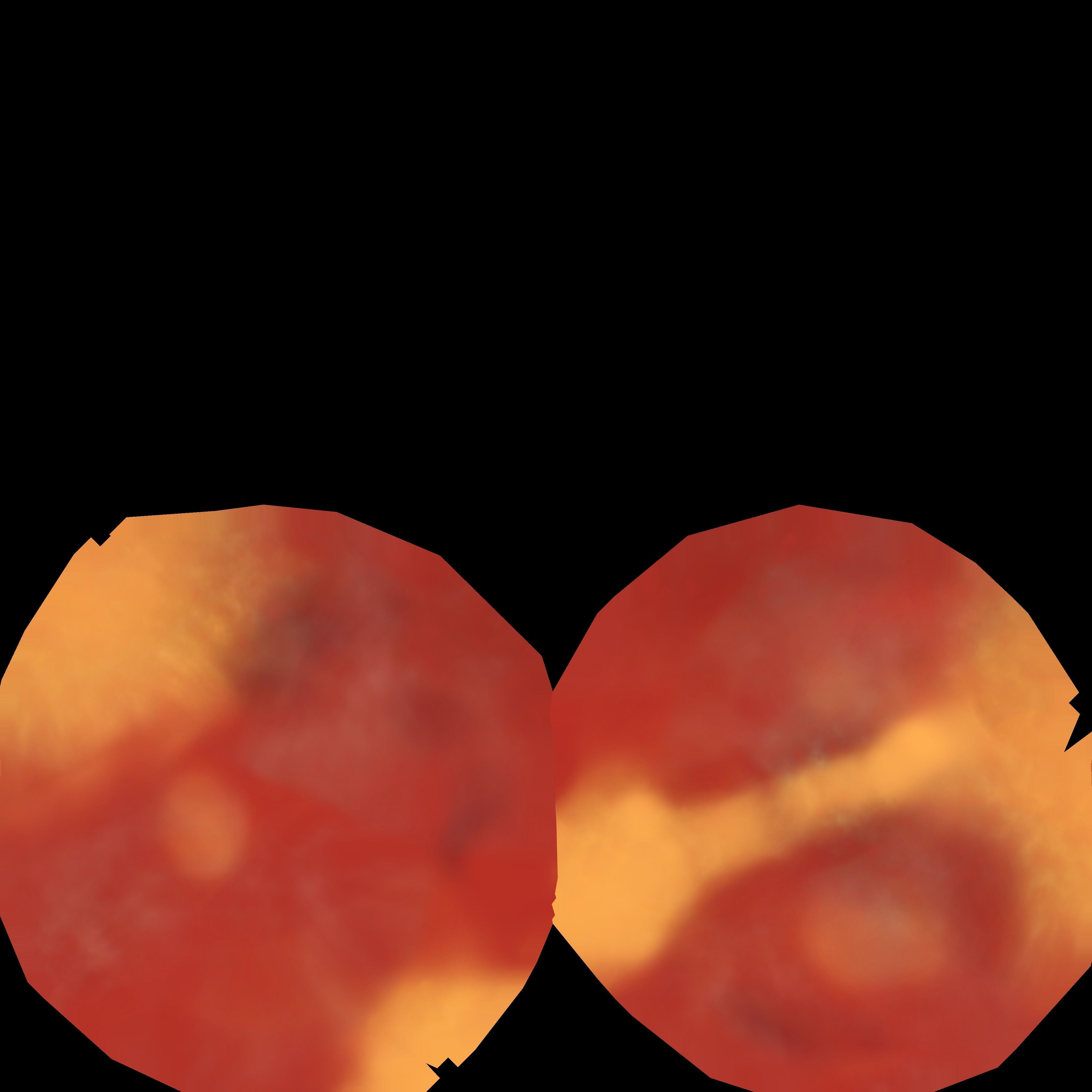 Peach Low-poly 3D model_26