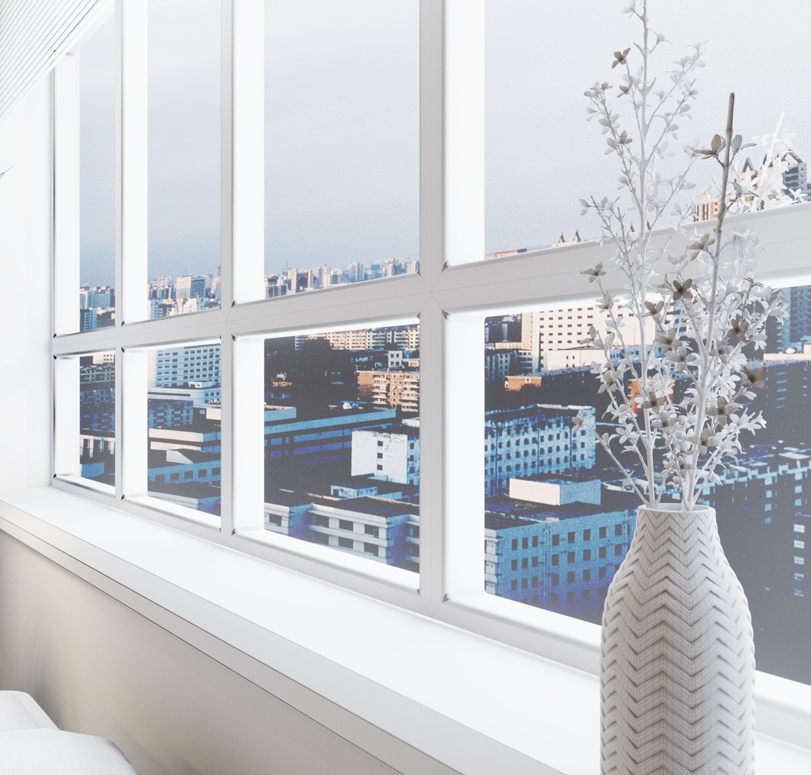 Boho style in the interior 3D model_15