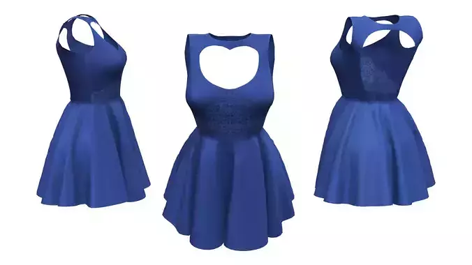 Back Hole Ascend Mini Dress