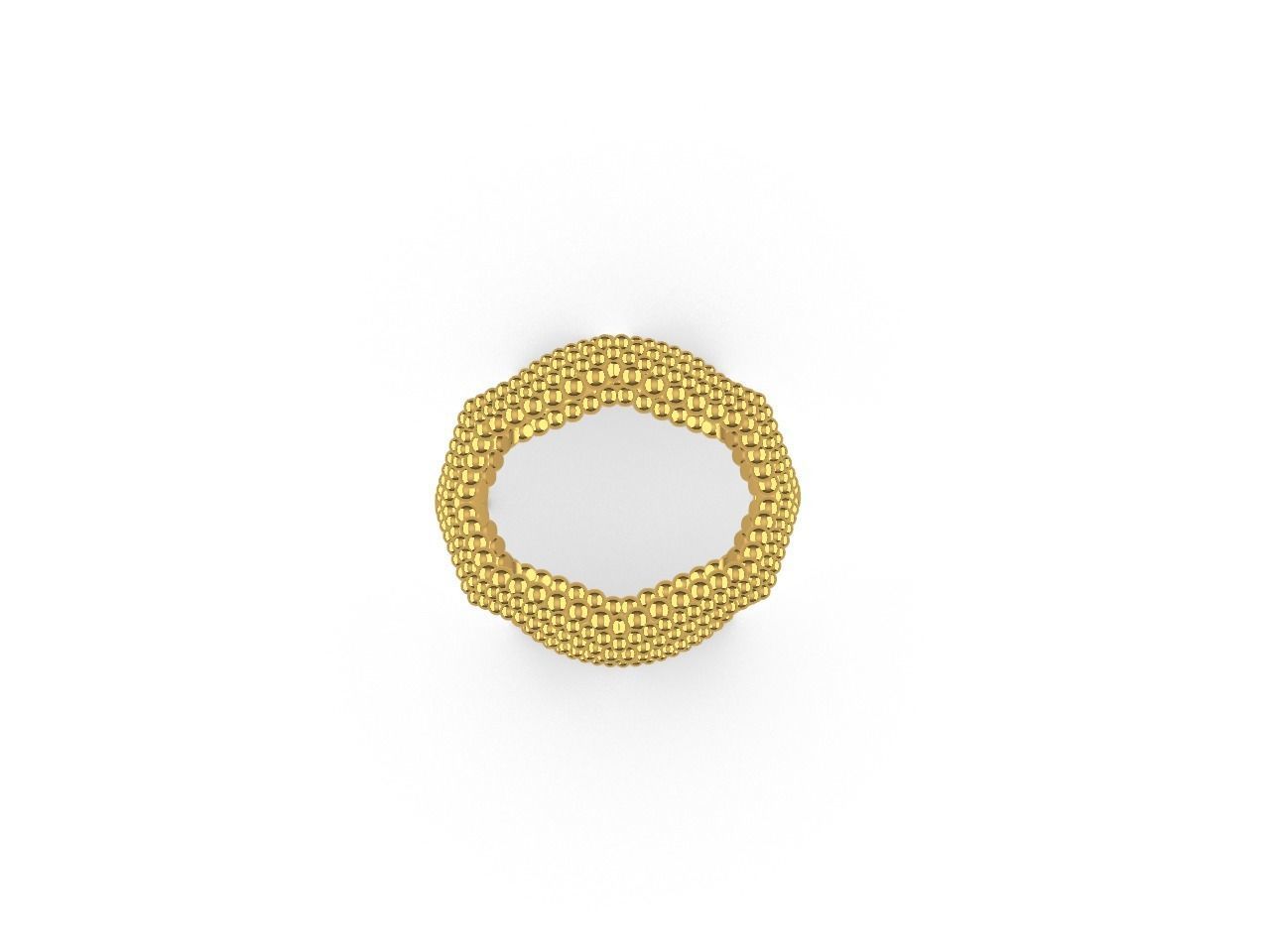 Twisty Hexagon Ring 3D print model_16