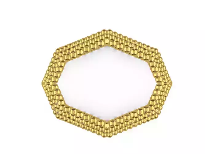 Twisty Hexagon Ring