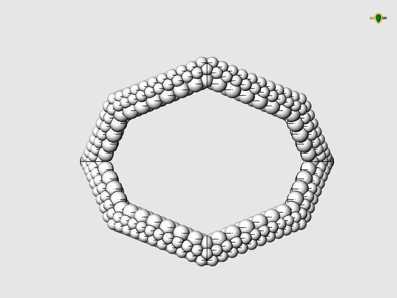 Twisty Hexagon Ring 3D print model_4