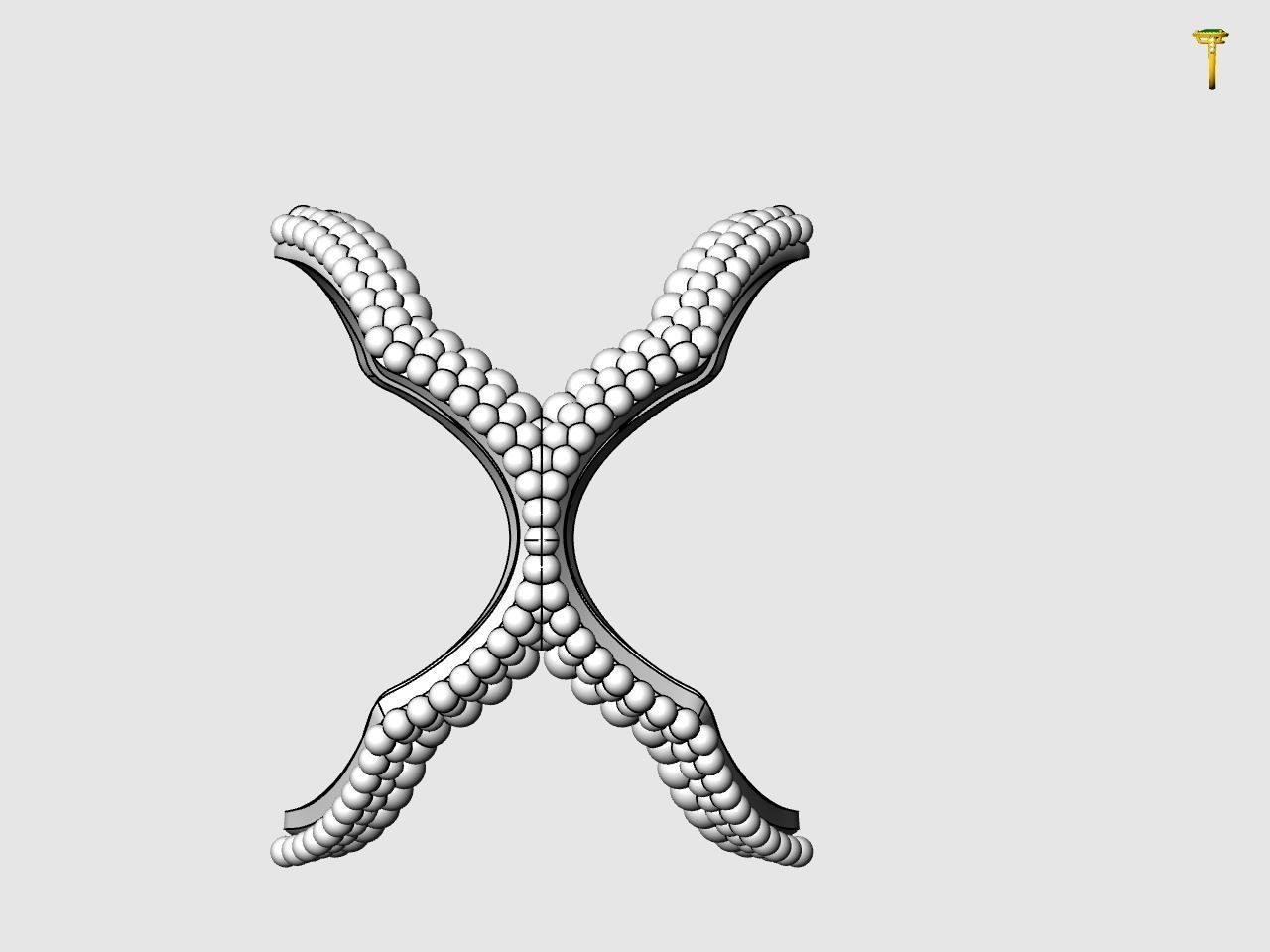 Twisty Hexagon Ring 3D print model_5