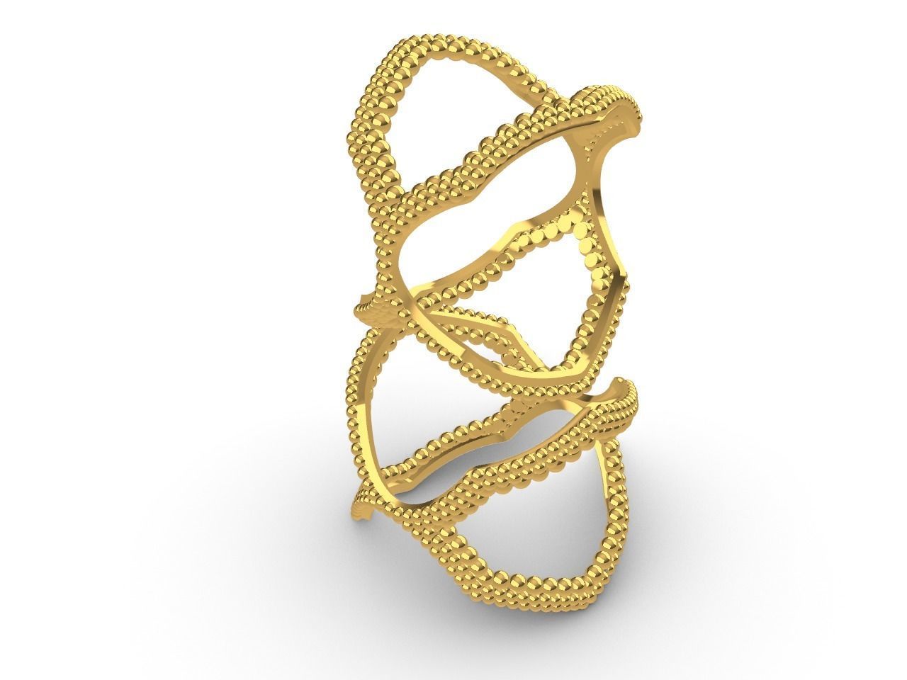 Twisty Hexagon Ring 3D print model_20