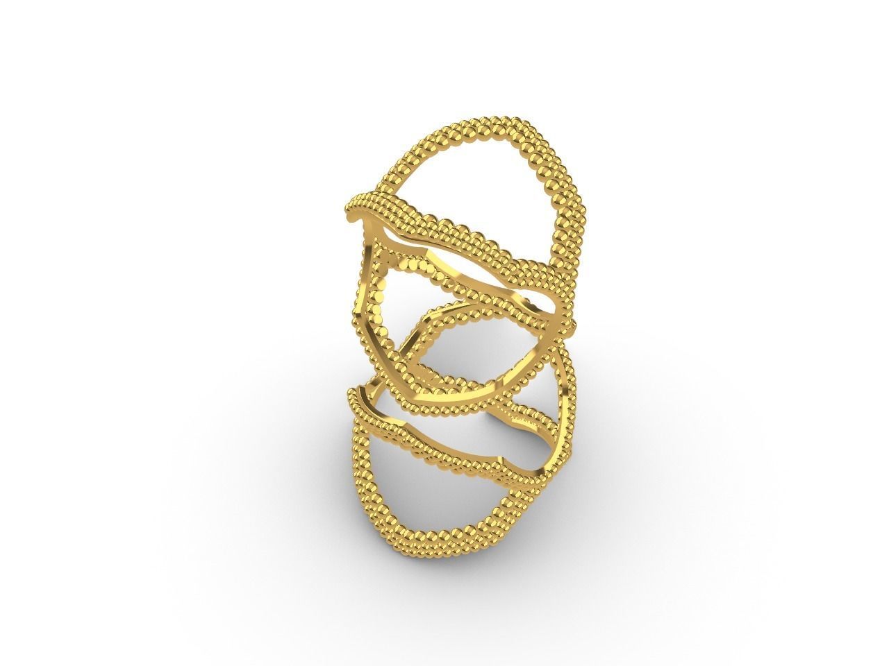 Twisty Hexagon Ring 3D print model_13