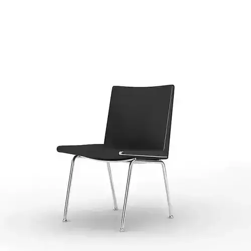 Black Classroom Chair 3D model