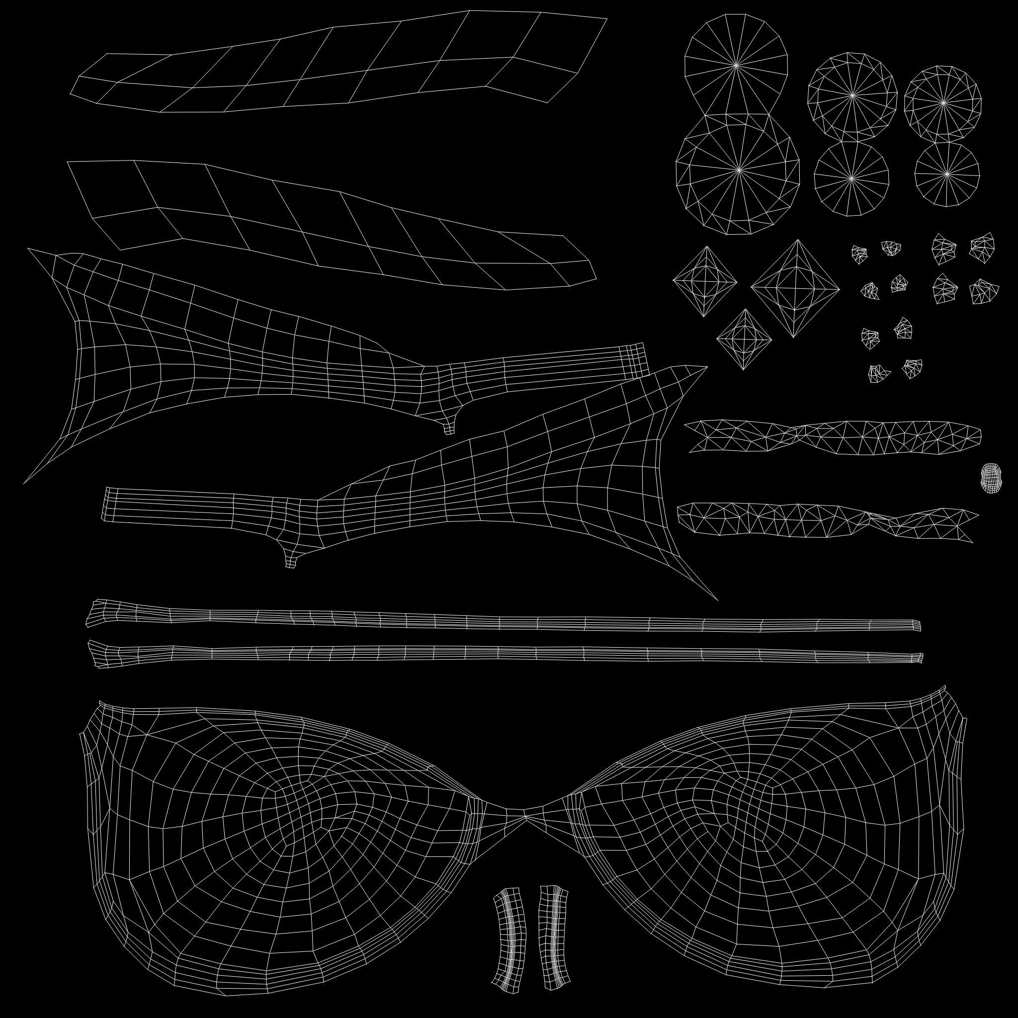 Bombshell Bra Low-poly 3D model_12