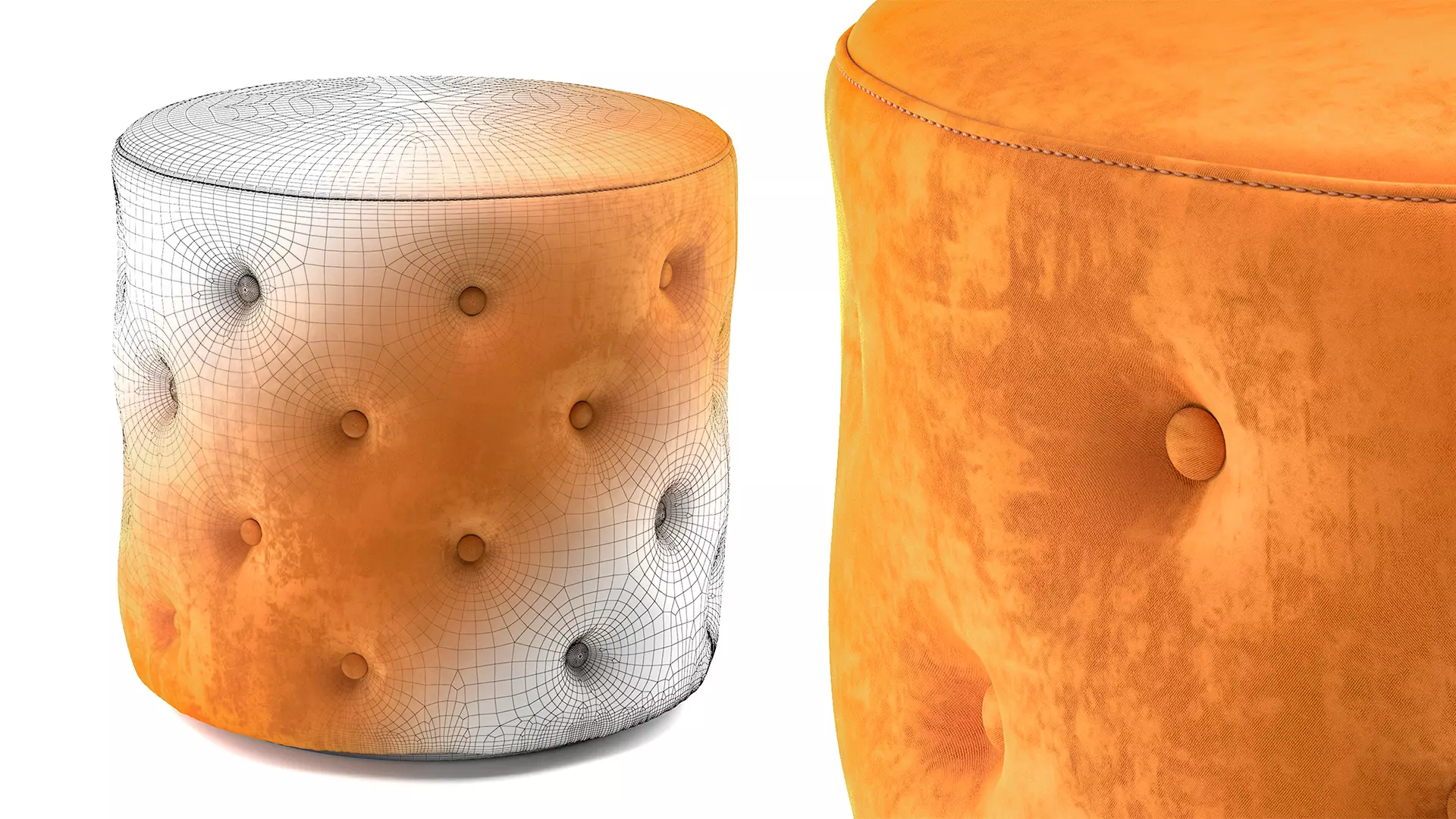 Snap Porada Pouf 3D model