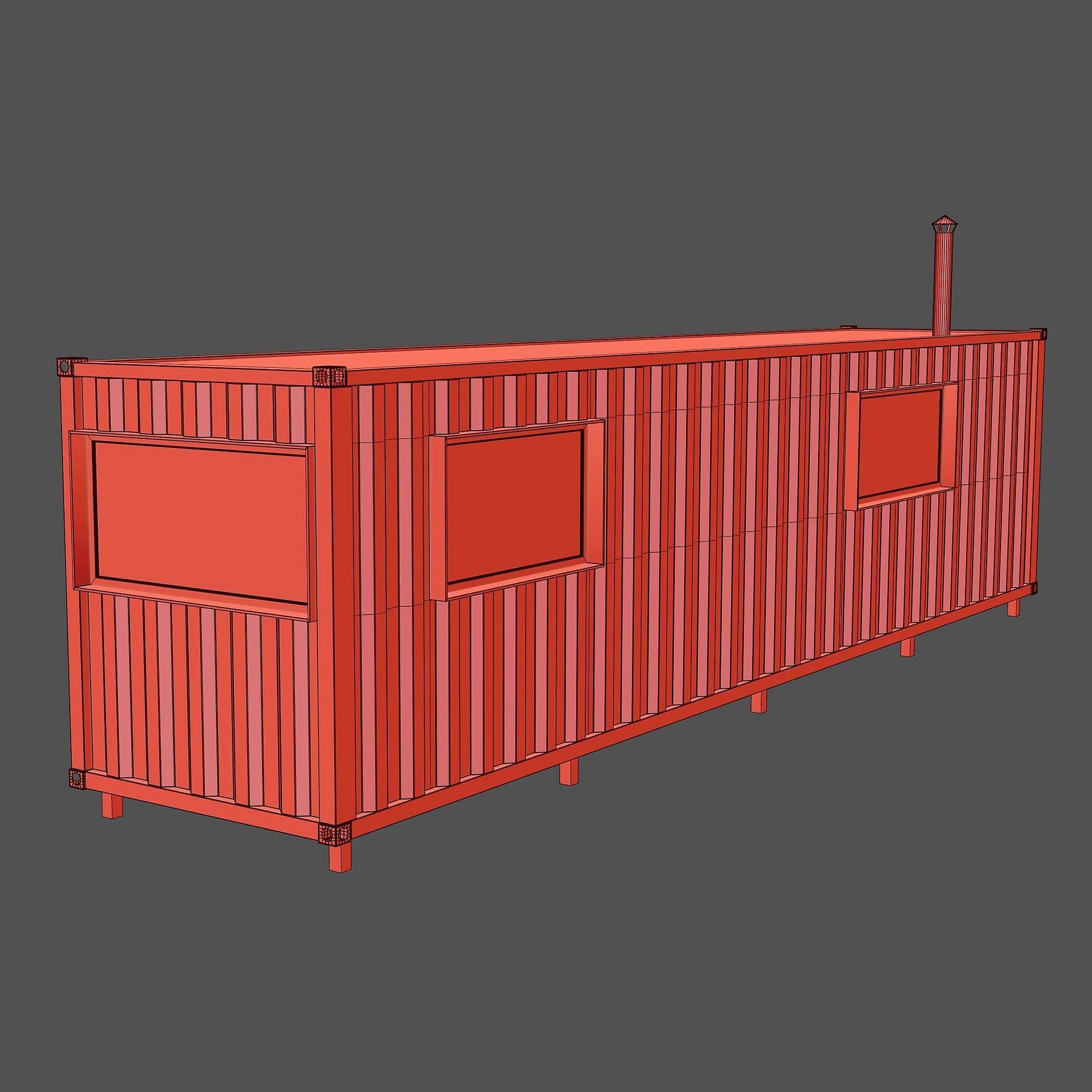 Container house 3D model_8