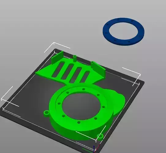 3x AM6 EBS DB50 Ignition and chain Covers 3D print model