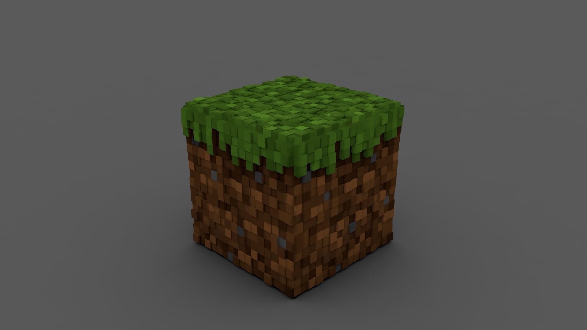 Grass Block - Minecraft  3D model_2