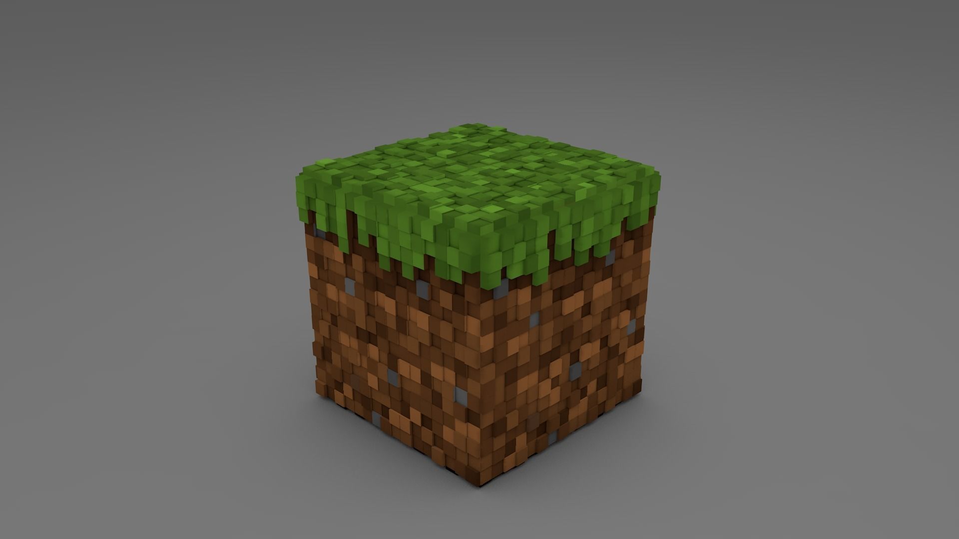 Grass Block - Minecraft  3D model_3