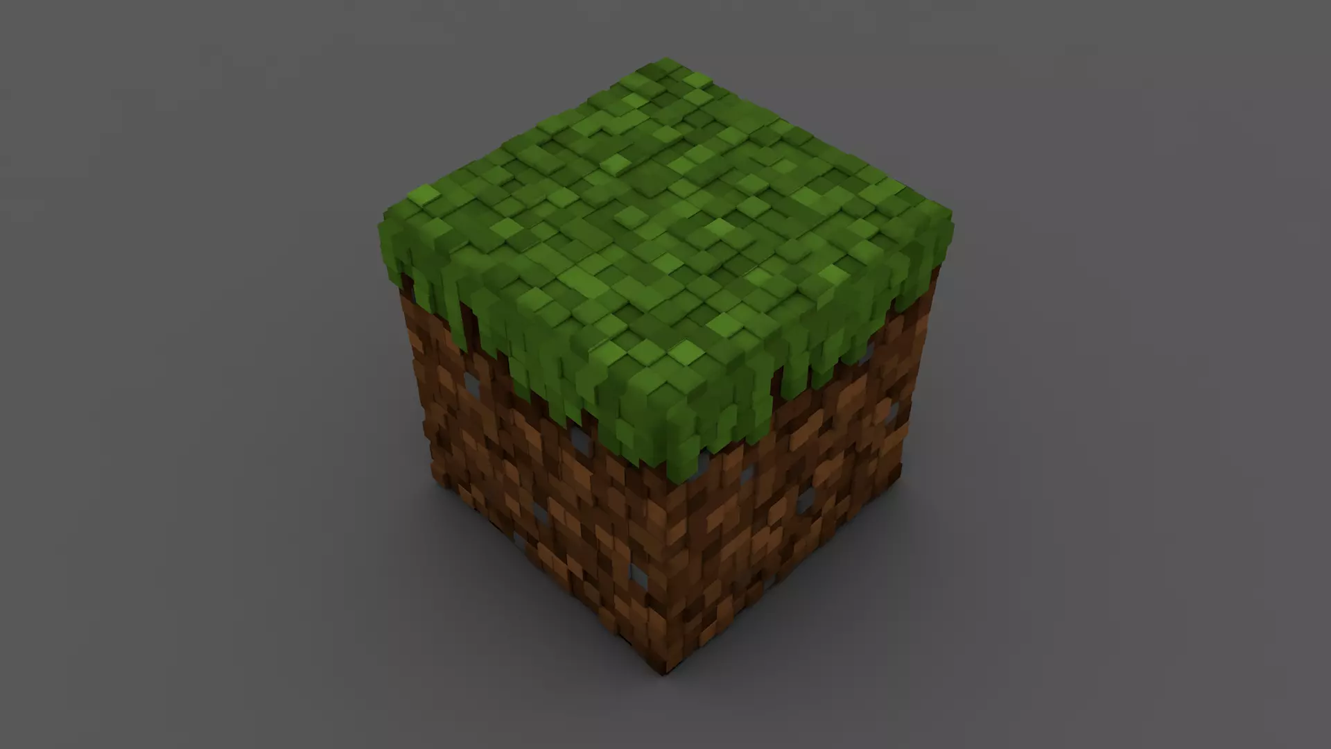 Grass Block - Minecraft  3D model_0