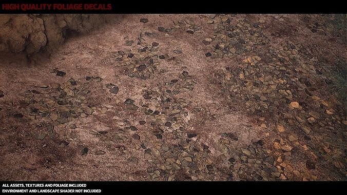 Australian Desert Photoscan Collection Low-poly 3D model