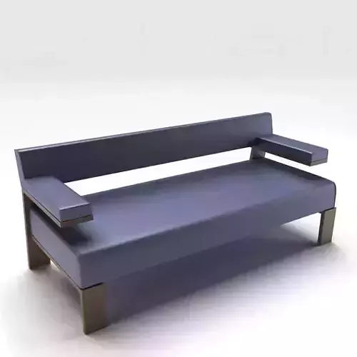Purple Bench Style Couch