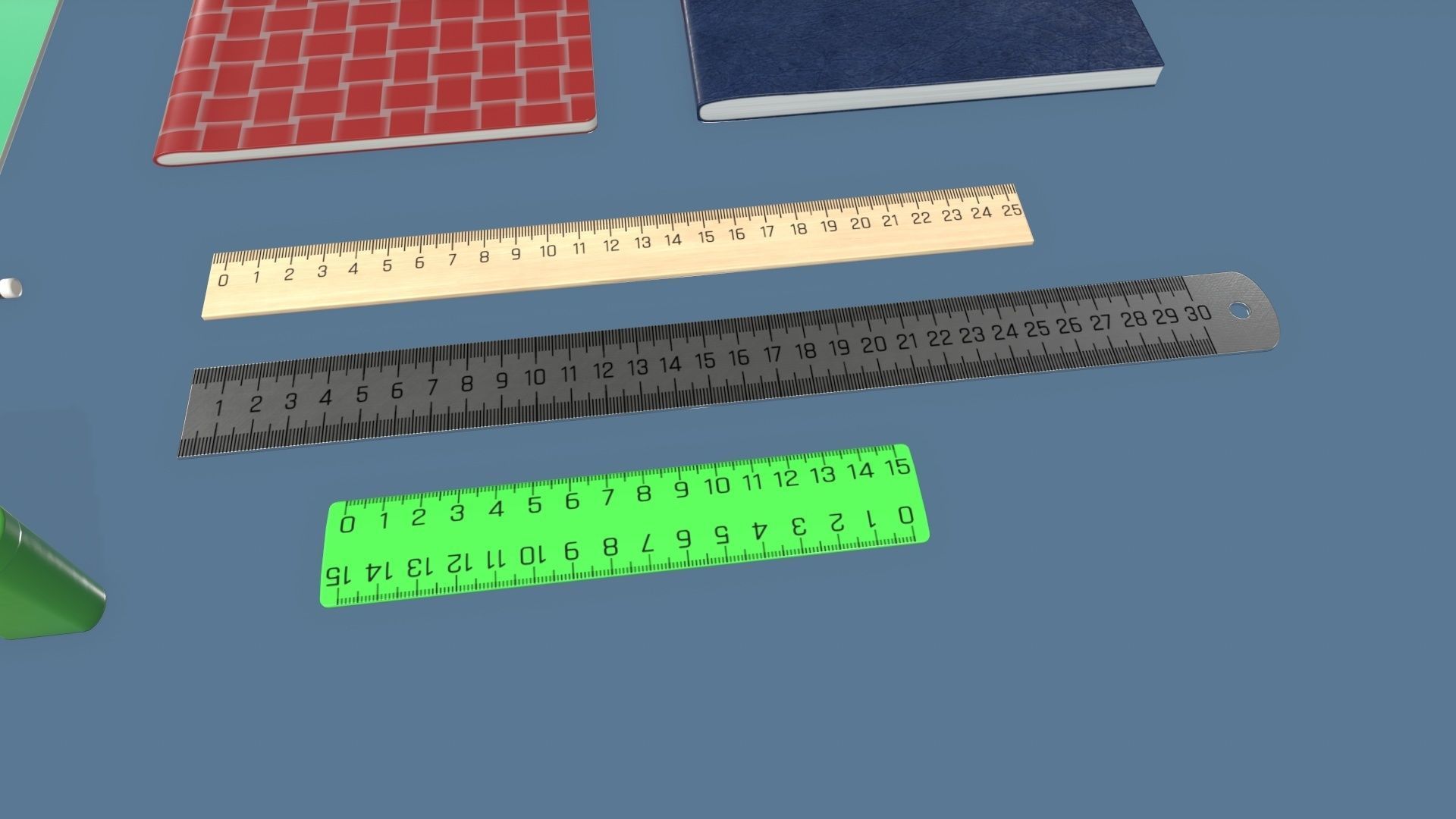 Stationery Low-poly 3D model_5