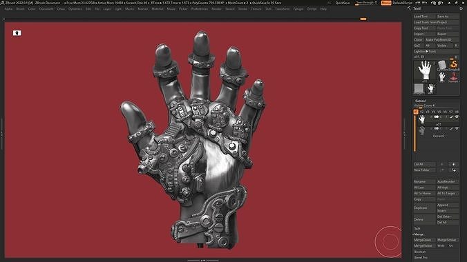 Robot hand a01 3d print model 3D print model