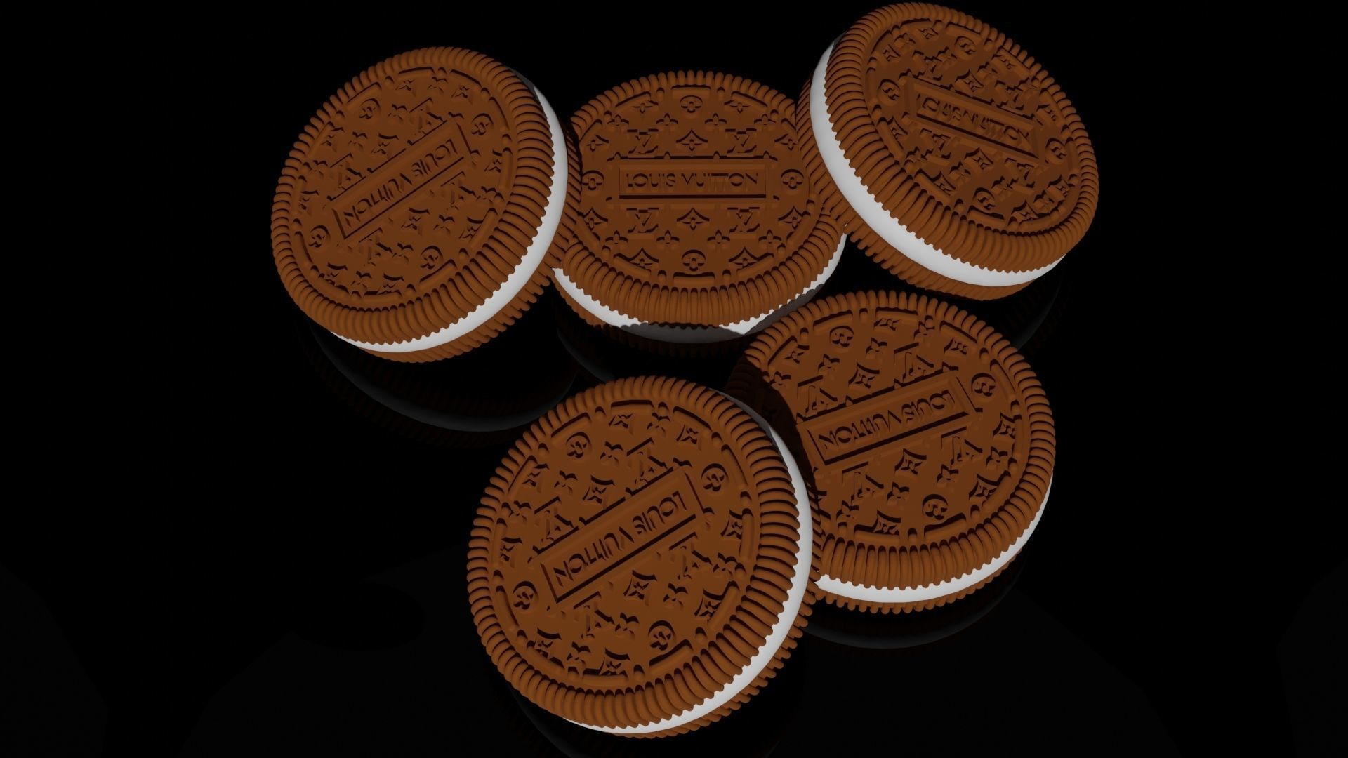 Louis Vuitton Cookie 3D print model_1