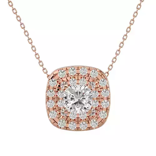 Pendant model gold with diamond 3D print model